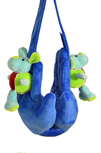 Reposacabezas para niños en auto y paseo azul