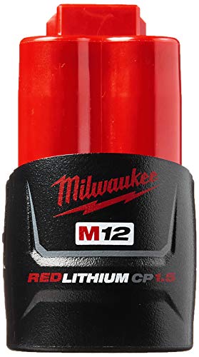 Milwaukee 48-11-2401 Genuine Oem M12 Redlithium 12 Volt 1.5 Amp Compact Lithium Ion Battery With Overload Protection For Cordless Power Tools thumb #1