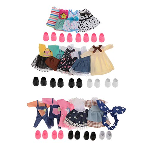14x Fashion Girls Dolls Dress Clothings Outfits for 6inch Doll Dress