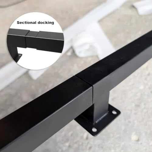 Main courante d'escalier en métal finition premium pour rampe murale durable