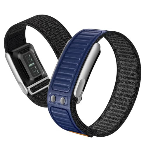 Étui Whoop 5.0 MG bleu foncé avec bracelet sport nylon et cuir réglable