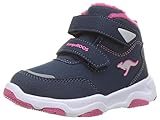 Warm lining, refletive KangaROOS Unisex Baby KS-Drifter V Schneeschuh, Dk Navy/Daisy Pink, 24 EU