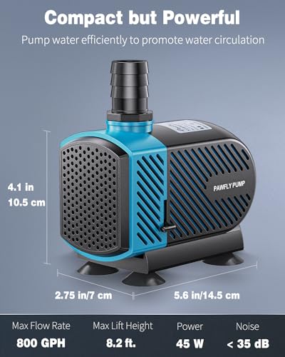 Pawfly 800 Gph Aquarium Submersible Water Pump thumb #1