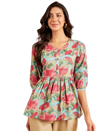 Image of Modeve Women Cotton Top for Summer