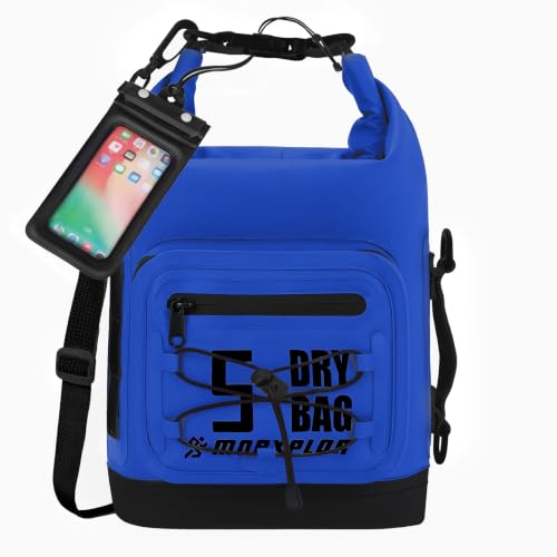 Image of MORXPLOR Dry Bag Waterproof,5L /10L /20L /30L /40L /55L Roll Top Dry Bag Backpack with WaterProof Phone Case for Swim,Kayak
