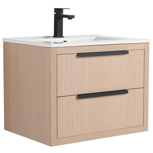 Fine Fixtures Kingsford Modern 24 Inch Bathroom Vanity with Sink,
