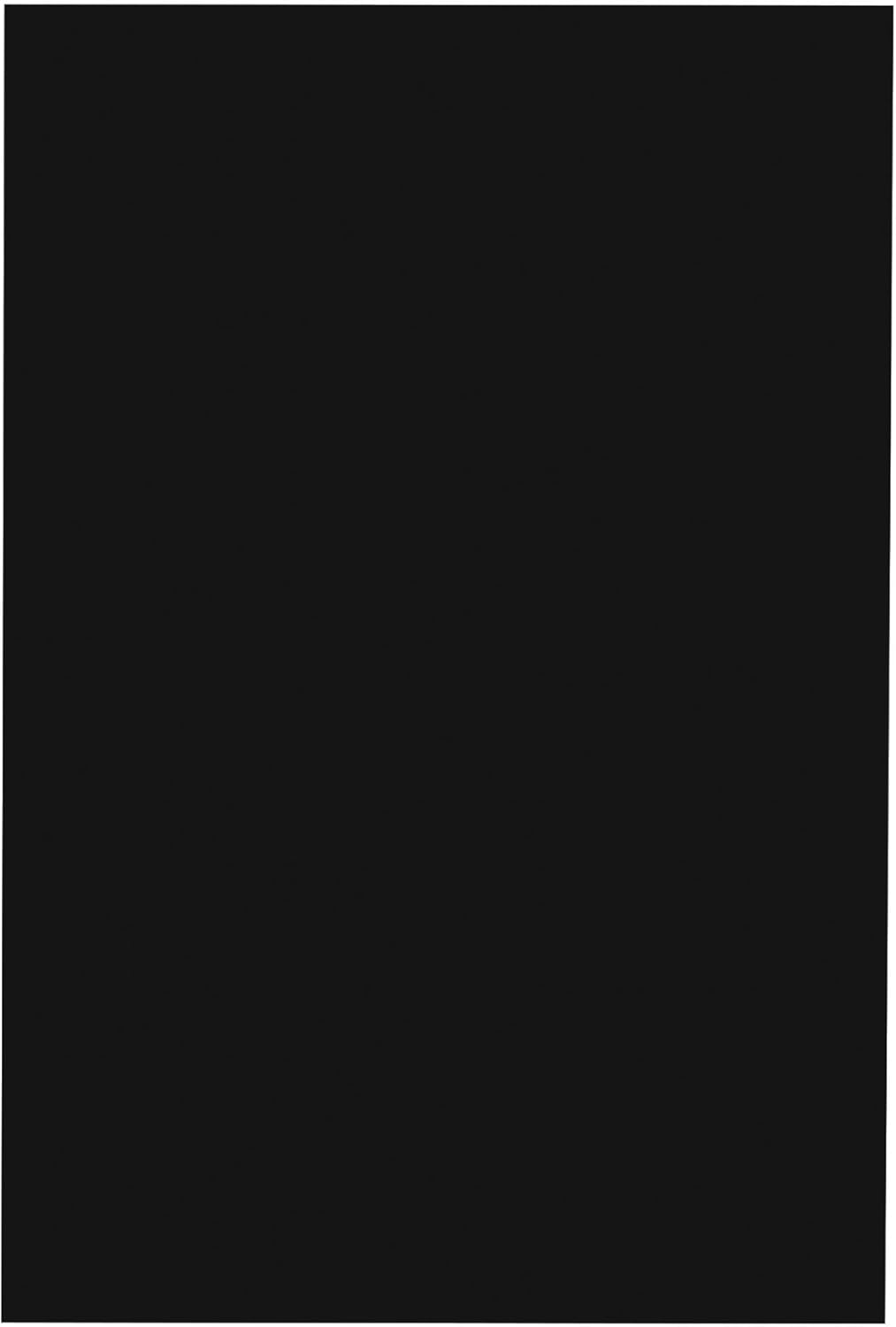 School Smart Folding Bristol Board, 9 x 12 Inches, Black, Pack of 100