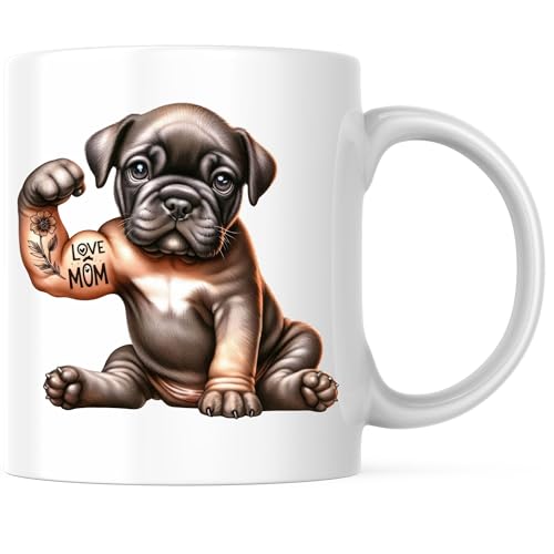 Cane Corso Love Mom Tattoo Coffee Mug - Cane Corso Breed - Cane C...