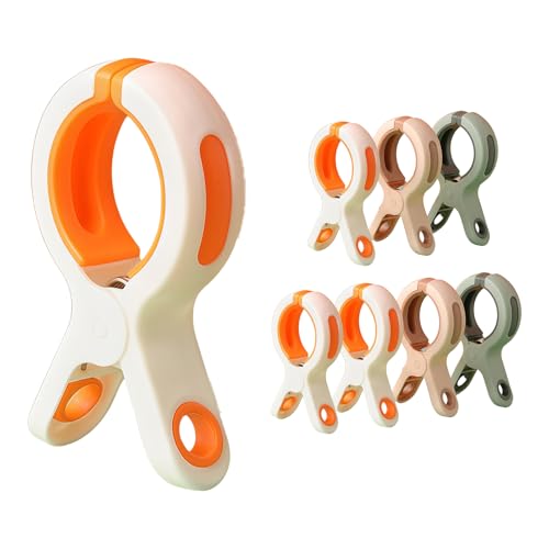 ZWWAAZHF Abrazaderas resistentes al viento para lavandería y ropa de cama al aire libre, pinzas extragrandes, diseño resistente al viento, clips ABS para secar al aire libre