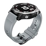 ANCOOL Compatible with Fenix 5X Band Easy Fit 26mm Width Soft Silicone Watch Bands Repalcement for Fenix 5X/Fenix 5X Plus/Fenix 3/Fenix 3HR Smartwatches - Grey