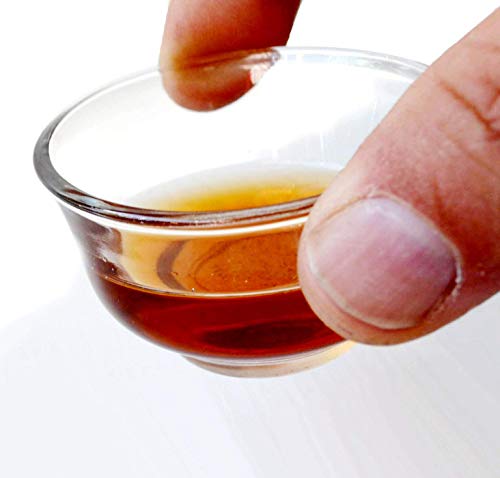 Image of Teacups 1.3oz /40ml Clear Borosilicate Insulated Glass Traditional Chinese kung Fu Tea Cups for Drinking Tea, Wine whisky Liquor and Spirits Water,Set of 10