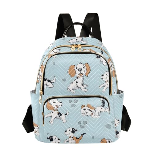 Sac à dos femme taille M imprimé chiens pour libérer vos mains