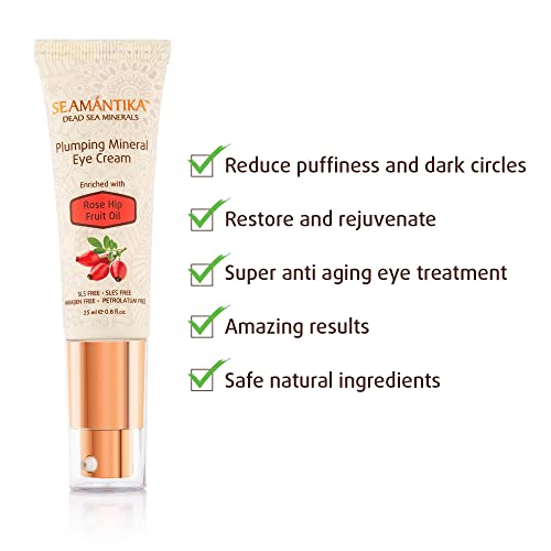 Puffy Eyes Treatment, Eye Serum, And Eye Cream Anti Aging Natural Cream. Remove White Residue. Naturally Eliminate Wrinkles, Puffiness, And Bags In Minutes W/Green Tea. Extra Care Pack By Seamantika #TOP7