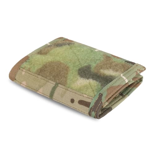 PETAC GEAR Tactical Mens Wallet,Trifold Nylon Credit ID Card Pocket Water Resistant Cash Card Holder with Back coin Zipper Pocket (MC)