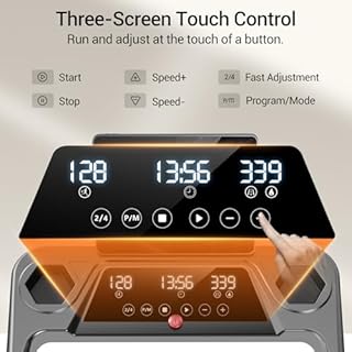 3-in-1 Treadmill,15% Incline Treadmills for Home, Foldable Treadmills with 136 KG Weight Capacity, 3.0HP Quiet Walking Pad Treadmill, Three Touch Screen