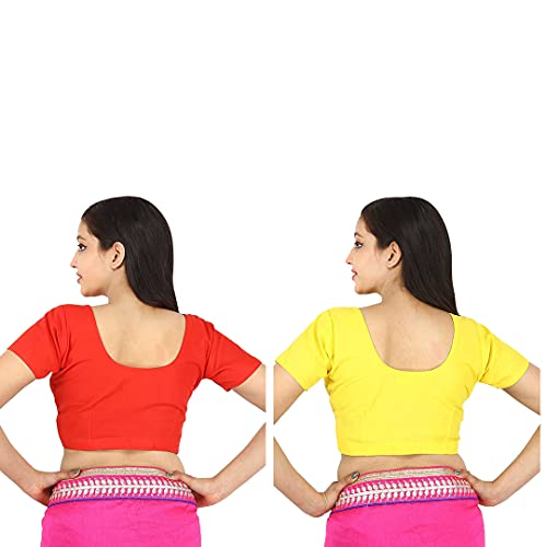 Image of Namita Women's Rubia Cotton Solid Half Sleeve Blouse