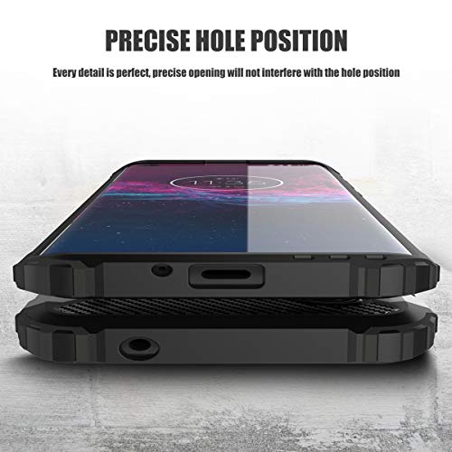 UBERANT Capa para Motorola Edge+, capa protetora híbrida leve de camada dupla [absorção de choque] T