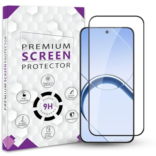 Image of Premium Tempered Glass Screen Protector Guard For Realme 16 5G (6.57 Inch, Pack of 1) | Edge to Edge Coverage With Easy to installation kit