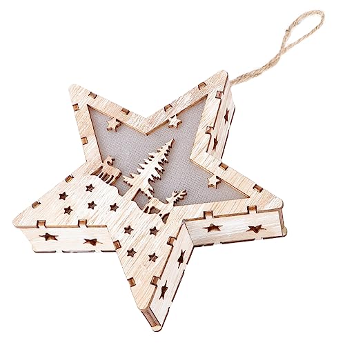 ABOOFAN 3 Peças De Presente Para Lembrancinha De Festa De Natal LED Enfeite De Papai Noel Decoração