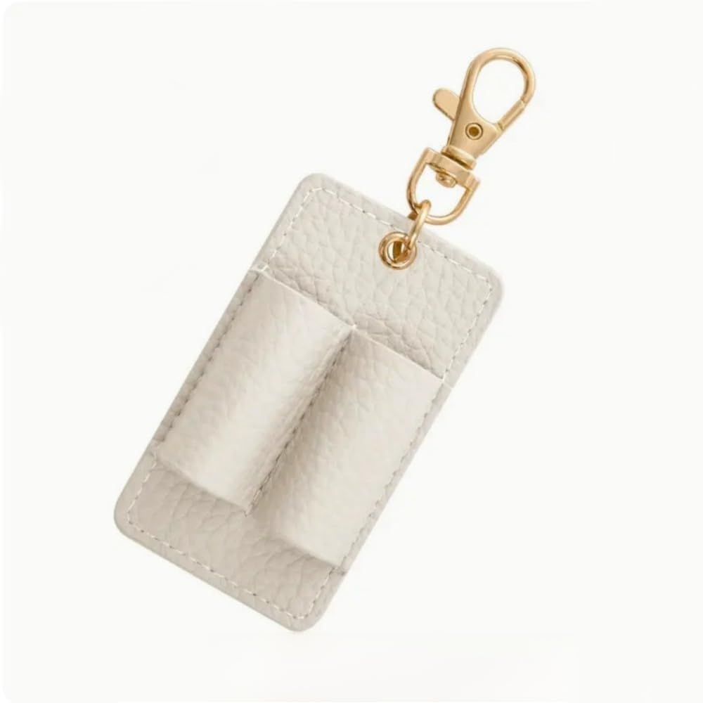 PU Lanyard Pen Holders,Portable Hanging Creative Design Keychain Pouch Desk Accessories & Workspace Organizer(Color 4)