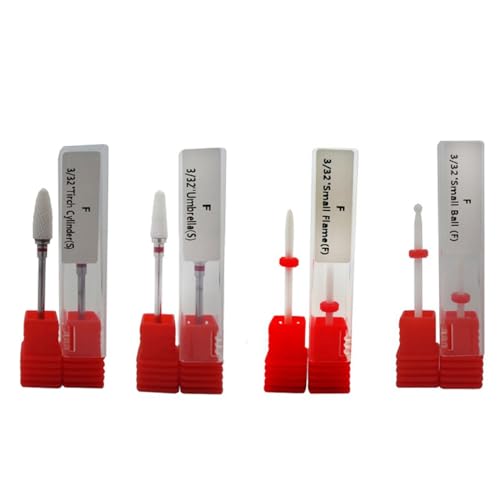 Kit 4un Brocas Cerâmica Unhas Polygel Manicure Profissional (Kit 4002)