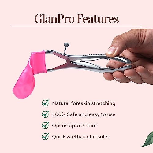 Image of Vajraang GlanPro - Stretching tool for phimosis | Ergonomic & Safe to use | with Phimosis cream and Safe Pouch and stopper | Works on pinhole phimosis to Type 1