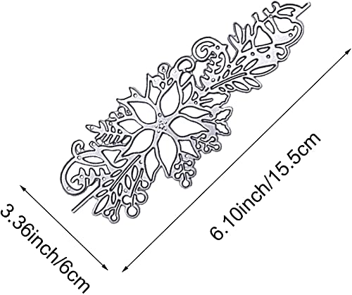 image for Flower Corner Christmas Cutting Dies Stencils,DIY Scrapbooking Artist 