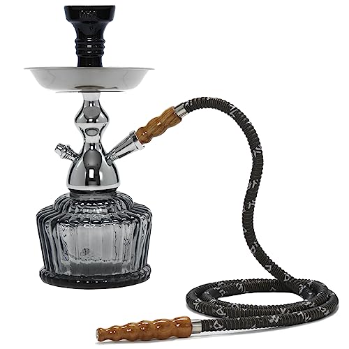 Mya Hookah - Portable Hookah Kit with Small Cage - 14 Inch One Hose Shisha Pipe for Travel