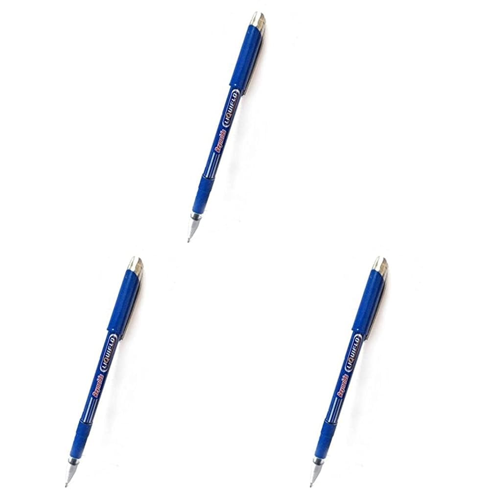 Plastic Liquiflo Ball Pen (Blue-ink) - 10 pens