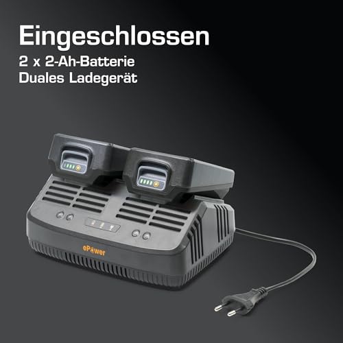 Alpina Akku Rasenmäher AL1 3420 Li Kit, 34cm Schnittbreite, mit 2x 20V (2Ah) Akkus & Ladegerät, 35L Korb – Ansicht 3
