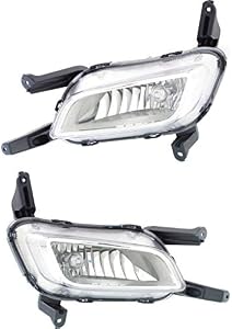 For Kia Optima Fog Light Assembly 2014 2015 Inner Driver and Passenger Side Pair CAPA Certified | KI2592135 | KI2593135 | 92201 2T550