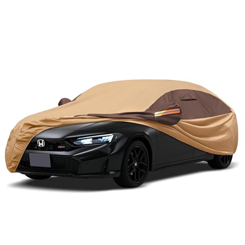 Image of 10 Layer Full Car Cover Waterproof Weatherproof Outdoor Car Covers Rain Snow UV Dustproof Universal Fit Buick Regal, Tesla Model 3, Honda Civic, Nissan Altima, C-Class etc.Size A4