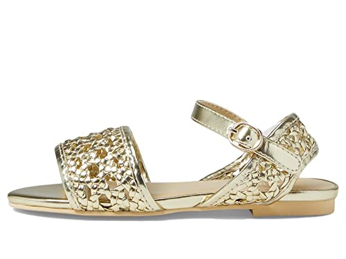 Janie and Jack Girl's Gold Braided Sandal (Toddler/Little Kid/Big Kid)4