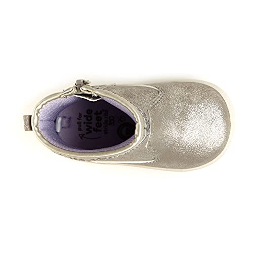 Stride Rite 360 Infant And Toddler Girls Magnolia First Walker Shoe, Silver #TOP6