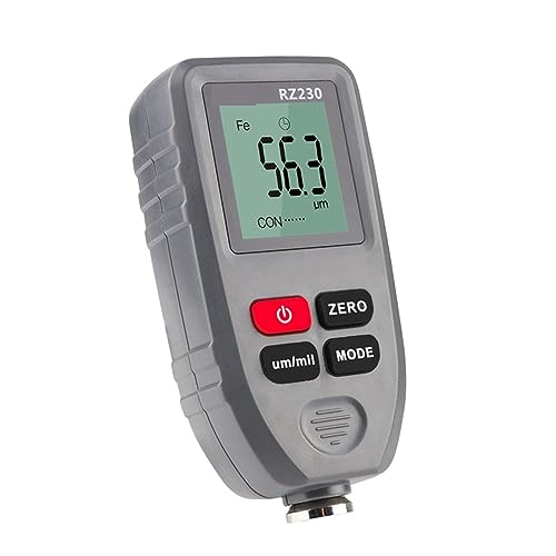 Paint Thickness Meter, RZ230 medidor digital portátil de espesor de recubrimiento 0-1300um para carrocería de automóvil miniatura 4