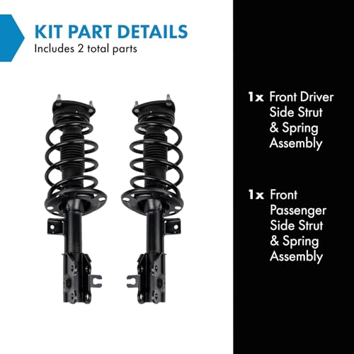 Image of TRQ Front Driver and Passenger Side Strut and Spring Assembly Set | For 14-17 Mazda 6