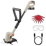 アイリスオーヤマ 充電式草刈機 230mm 18V 軽量 2.0kg Type-C充電式 バッテリー付属 充電式グラストリマー JGT230TC サンドベージュ