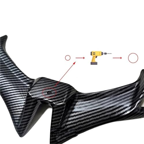 Ailes de carénage Pulsar RS 200 BAJAJ aérodynamique aspect carbone résistant - 3