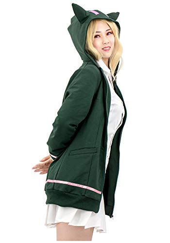 Dazcos Us Size Adult Anime Cosplay School Uniform Hoodie Coat For Halloween (Medium) Green #TOP1