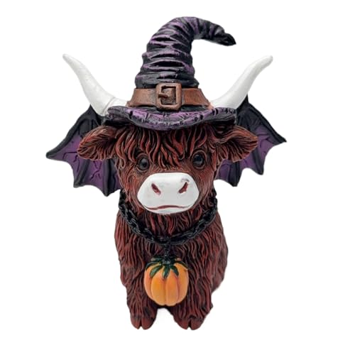 Statue de vache Highland compacte pour décorer un petit espace