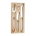 Jean Dubost 3-Piece Cheese Knives Set in Box, Ivory