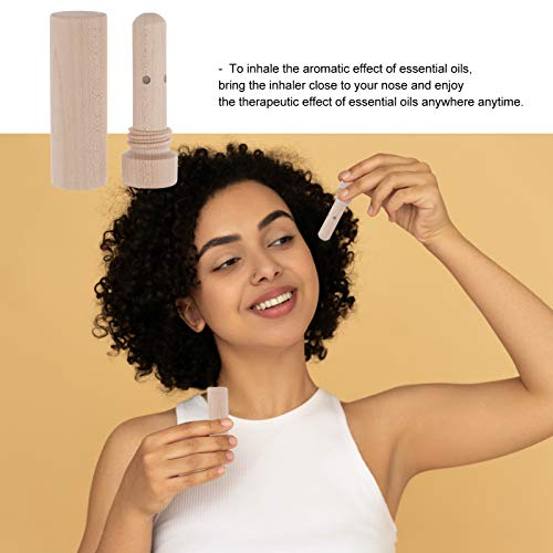 Beaupretty Aromatherapy Inhaler Wooden Essential Oil Nasal Inhalers Fragrance Sniffing Tube Empty Fragrance Oil Sticks For Essential Oil Aromatherapy Fragrance Oil #TOP2