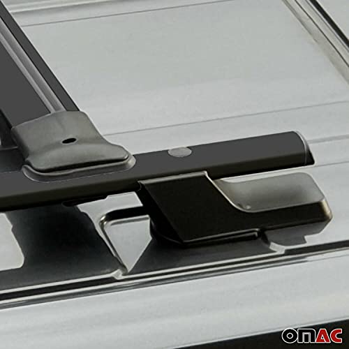 Omac Roof Rack Cross Bars And Roof Side Rails Set For Ford Transit 2014 To 2022, Car Rooftop, Luggage Cargo Carrier, Black #TOP4