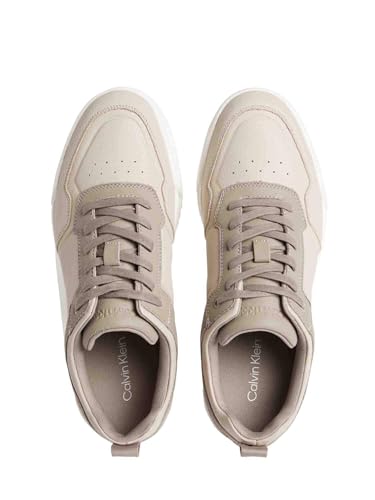 Chaussures baskets beige Calvin Klein confortables de type sneakers