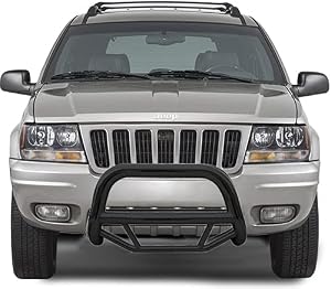 Black Horse Max Bull Bar No skid plate Black Compatible with 1999-2004 Jeep Grand Cherokee-MBB-JEB4001