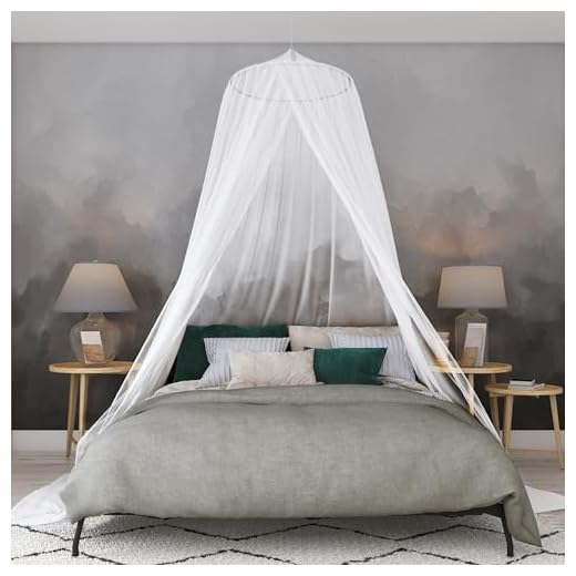 EVEN NATURALS Luxury Mosquito Net Bed Canopy (Single-King)