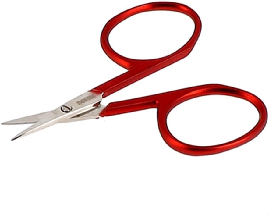 Bohin BH24315 Embroidery Scissors Mini Soft Touch 2 1/4", Metal, Silver/Red, 0.1 x 4 x 6 cm