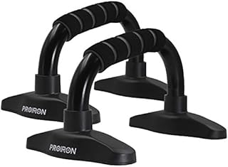 PROIRON Push Up Bar Stands, Push Up Handles with Non slip Foam Grip for Chest Press, Home Gym Fitness Exercise, Strength Training (1 pair Black)