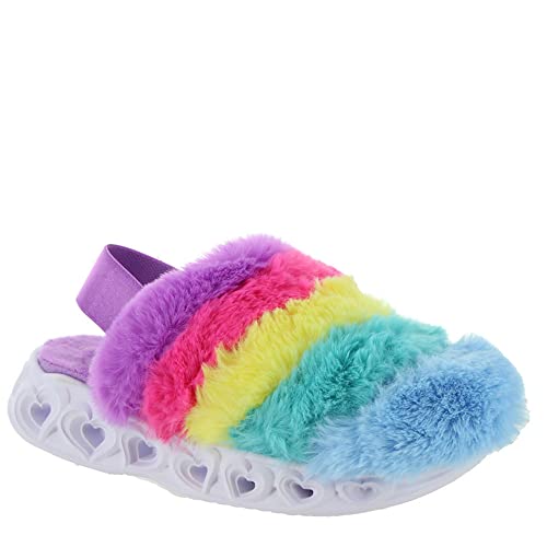 Skechers Kids Girls Heart Lights Sandals-Color Sneaker, Multi, 7 Toddler