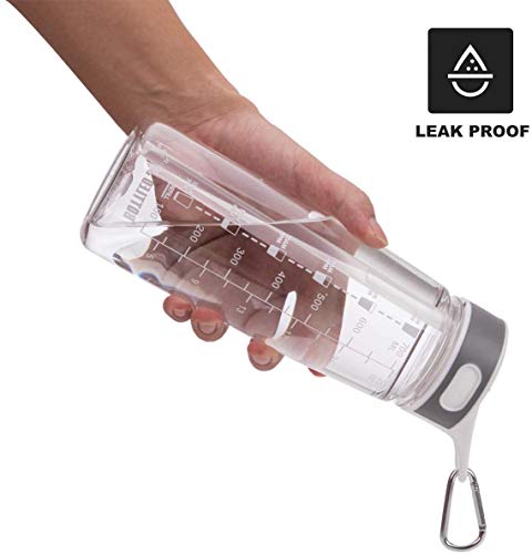 Louis Donné 800ml Sports Water Bottle with Straw & Handle, BPA-Free Leakproof 27oz Drinking Bottle - Image 2
